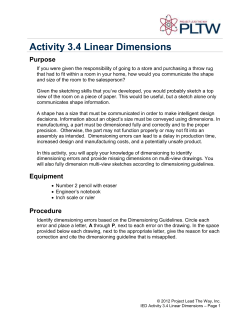 Activity 3.4 Linear Dimensions