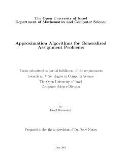 Approximation Algorithms for Generalized Assignment Problems