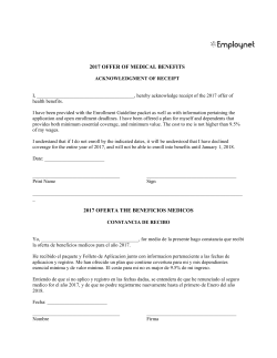 Orally-Accepted Employment Offer - Non-Exempt Position