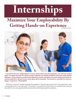Maximize Your Employability By Getting Hands