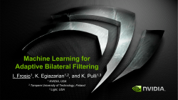 Machine Learning for Adaptive Bilateral Filtering