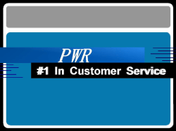 Slide 1 - PWR LLC