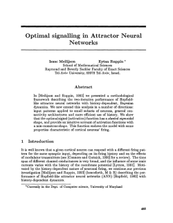 Optimal Signalling in Attractor Neural Networks