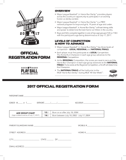 official registration form - Wexford Agincourt Baseball League