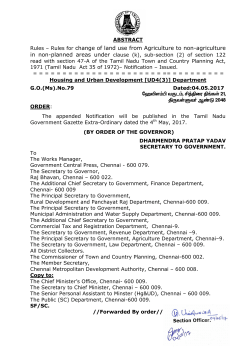 Rules &ndash; Rules for change of land use from Agriculture to non