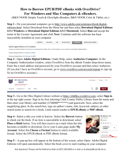 How to Borrow EPUB/PDF eBooks with OverDrive?