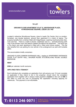 TO LET GROUND FLOOR APARTMENT (FLAT 2