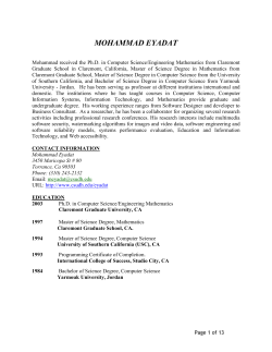 mohammad eyadat - California State University, Dominguez Hills