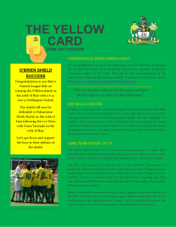 the yellow card - Lower Hutt City AFC