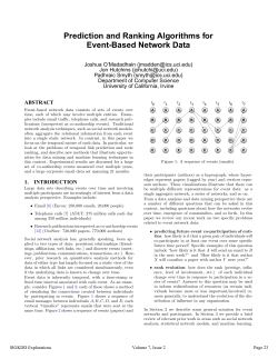 Prediction and Ranking Algorithms for Event