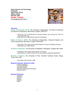 CV Template : Academic Careers