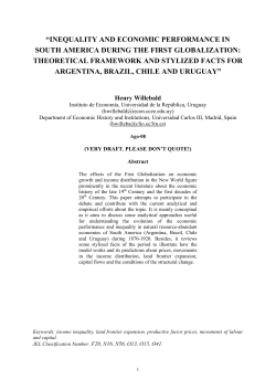 inequality and economic performance in south america during the