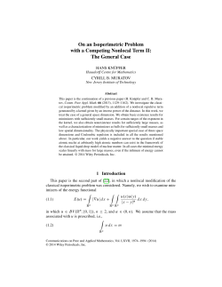On an isoperimetric problem with a competing non