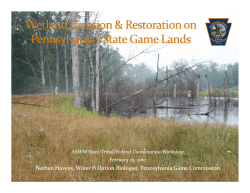 Nathan Havens, Water Pollution Biologist, Pennsylvania Game