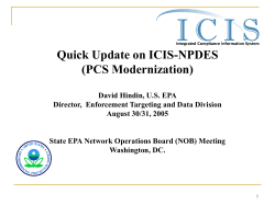 CWA-NPDES Compliance Program and Data Tracking from 20,000