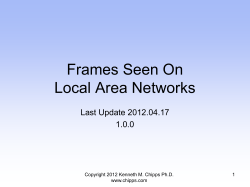 The Frames Seen on Networks