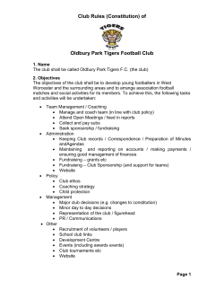 Dear Parent - Oldbury Park Tigers FC