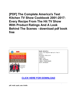 The Complete America`s Test Kitchen TV Show