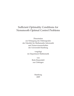Sufficient Optimality Conditions for Nonsmooth Optimal Control