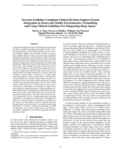 Towards Guideline Compliant Clinical Decision Support System
