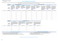 Curriculum Mapping Template: English 10