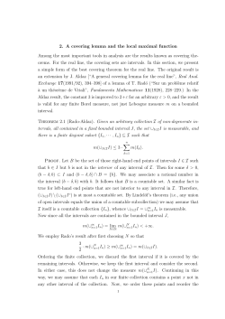 A covering lemma