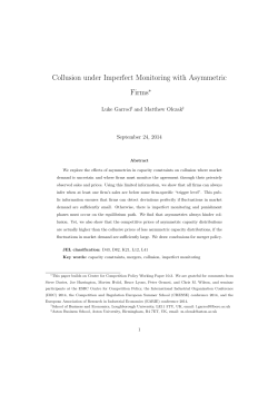 Collusion under Imperfect Monitoring with Asymmetric Firms