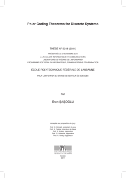 Polar Coding Theorems for Discrete Systems