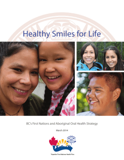 Healthy Smiles for Life - First Nations Health Authority