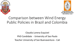 Comparison between Wind Energy Public Policies in