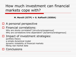 Financial correlations, noise and the economics