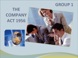 COMPANY ACT 1956