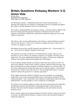 Union: Embassies exploit workers