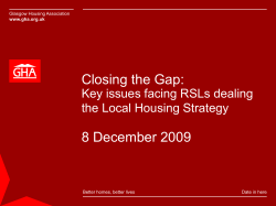 Closing the Gap - Coalition of Care and Support Providers in Scotland