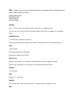 Ties - A father and son cannot communicate with or accept each