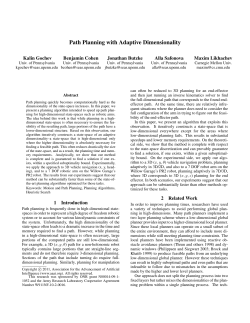 Path Planning with Adaptive Dimensionality