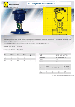 FIG 704 Single ball air release valves PN 16