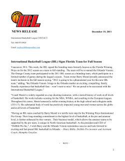 IBL Signs Florida Team for Full Season