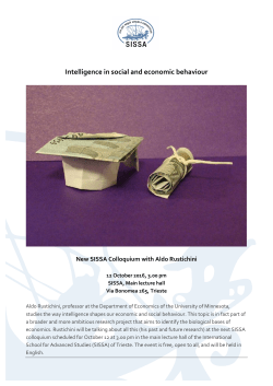 Intelligence in social and economic behaviour