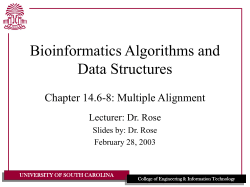 Steiner consensus strings: Defn. - cse.sc.edu