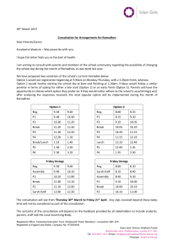 here - Eden Girls School, Waltham Forest