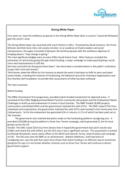 Briefing Note - Giving White Paper