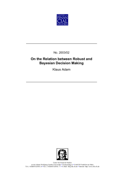 On the Relation between Robust and Bayesian Decision Making
