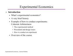 Experimental Economics