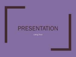 Presentation