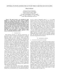 Optimal Path Planning for AUVs in Time-Varying