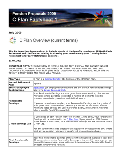 C Plan Factsheet 1