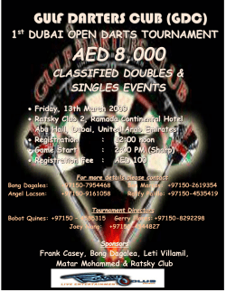 1st GDC DUBAI OPEN