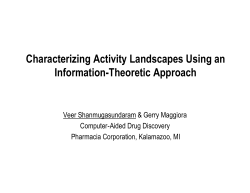 Characterizing Activity Landscapes Using an Information