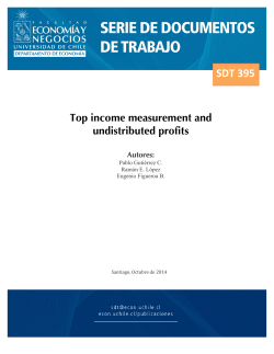 Top income measurement working papers